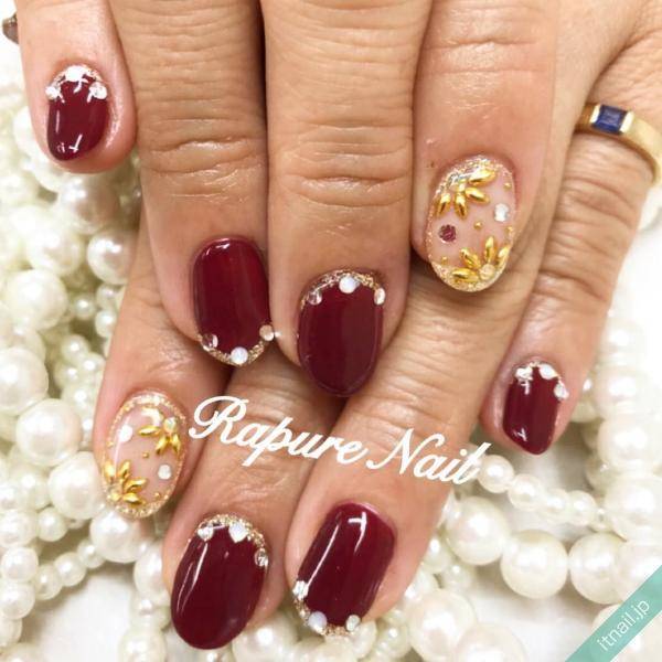 ペイントでもパーツでも 秋らしさ満点のフラワーネイル Itnail