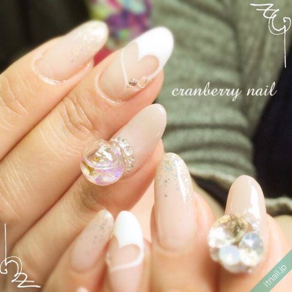 ゆらゆらキラキラ 冬のスノードームネイル Itnail