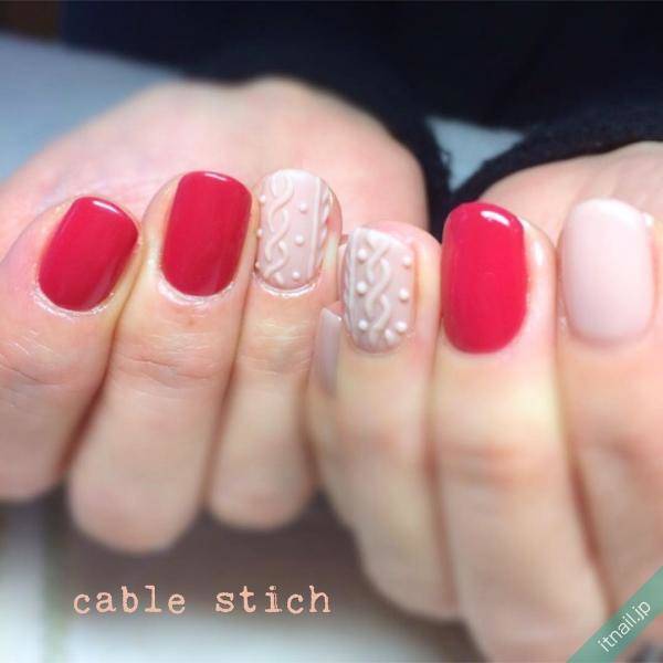 カラー別 冬のニットネイル デザイン6選 Itnail