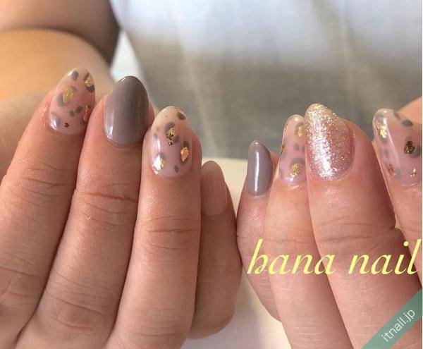 今っぽさが叶う トレンドの ヒョウ柄ネイル 集めてみました Itnail