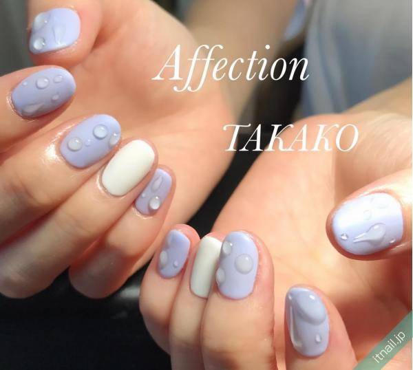 梅雨の季節にもぴったり 水滴ネイルが流行中 Itnail 梅雨の季節にもぴったり 水滴ネイルが流行中 Itnail