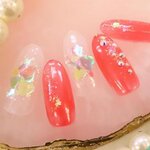 【大人のバレンタインネイル】さりげないハートづかいが決め手♡アラフォーからのオトナな『バレンタインネイル』