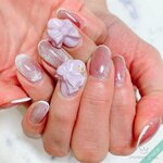 甘すぎないのがイイ♡大人もいける立体リボンネイル