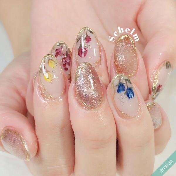 Nextネイルは ミラー フラワー で おしゃれなデザイン見本帳 21 Itnail