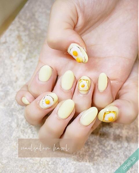 思わず食べたくなる 食べ物モチーフがcuteなネイルデザイン Itnail
