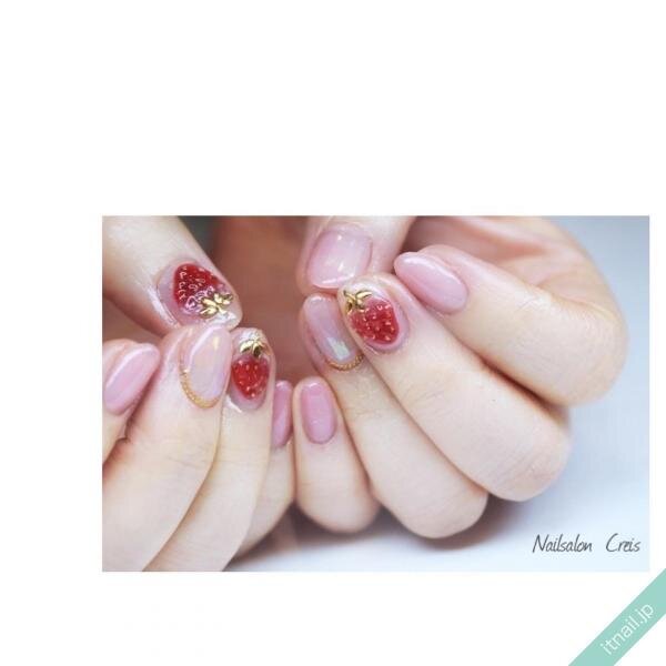 いろいろな いちごネイル を楽しまない 可愛いから大人なデザインまで Itnail